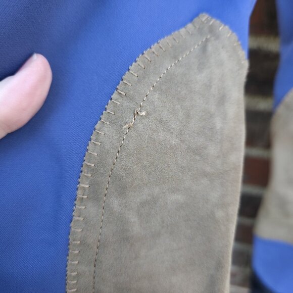 RJ Classics Front-Zip Knee Patch Gulf Breeches in Cornflower Blue Women's 30R - Picture 5 of 10